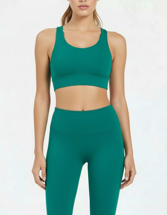 Noon Fit Noonfit Flow Yüksek Bel Pilates Yoga Taytı + Destekleyici Spor Sütyeni Kadın Spor Takım