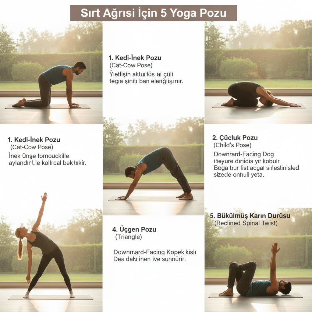 Sırt ağrısı çekiyorsanız bu 5 yoga pozu