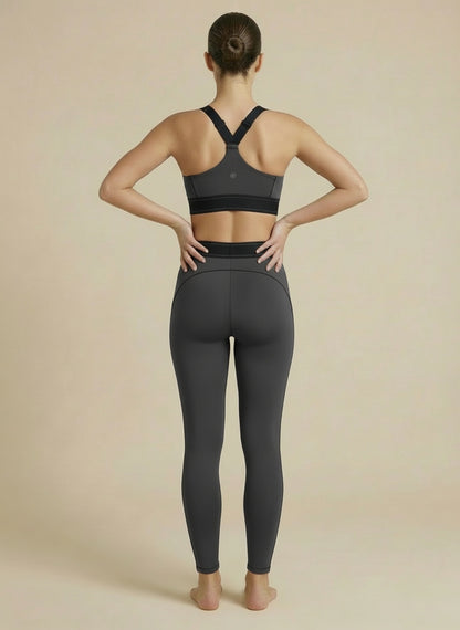 Noonfit Sculpt Set – Yüksek Bel Legging + Destekleyici Spor Sütyeni