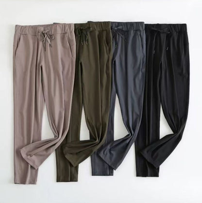 Noonfit Flow – Yüksek Bel Toparlayıcı Yoga & Günlük Pantolon | Dört Yönlü Streç -Haki