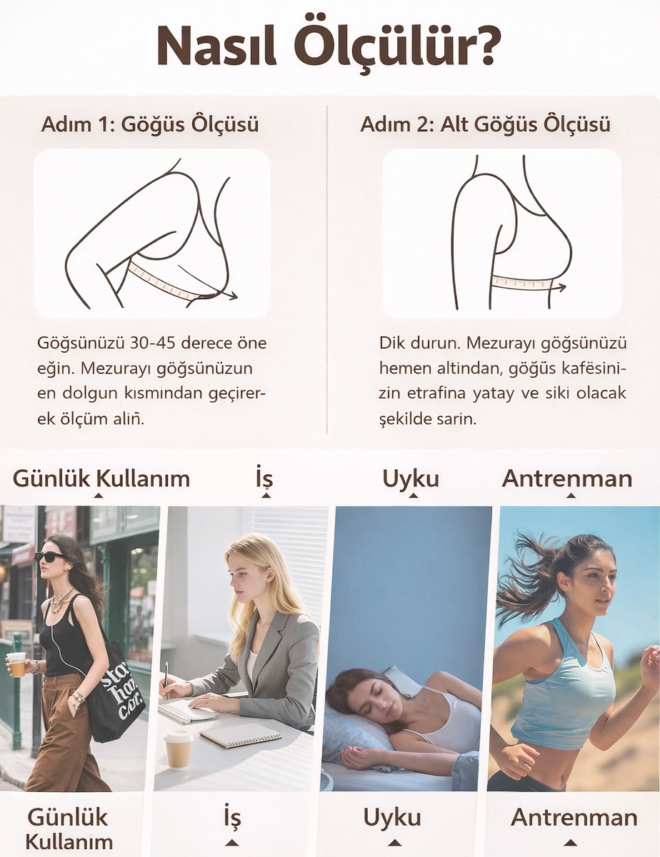 NoonFit Sculpt Destekli Spor Sütyeni – Push-Up Etkili, Yüksek Destek, Hızlı Kuruyan Kumaş Gri