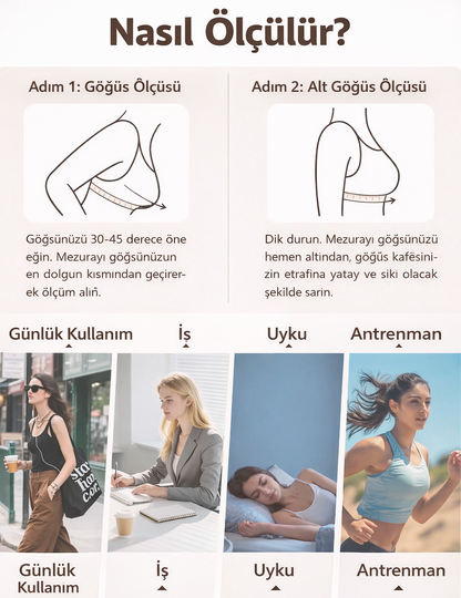 NoonFit Sculpt Destekli Spor Sütyeni – Push-Up Etkili, Yüksek Destek, Hızlı Kuruyan Kumaş Gri