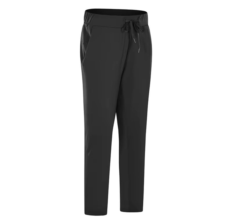 Noonfit Flow – Yüksek Bel Toparlayıcı Yoga & Günlük Pantolon | Dört Yönlü Streç -Antrasit Mavi