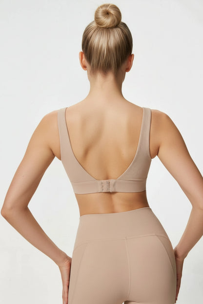 NoonFit Sculpt Set – Yüksek Bel Toparlayıcı Tayt & V Sırt Destekli Spor Sütyeni