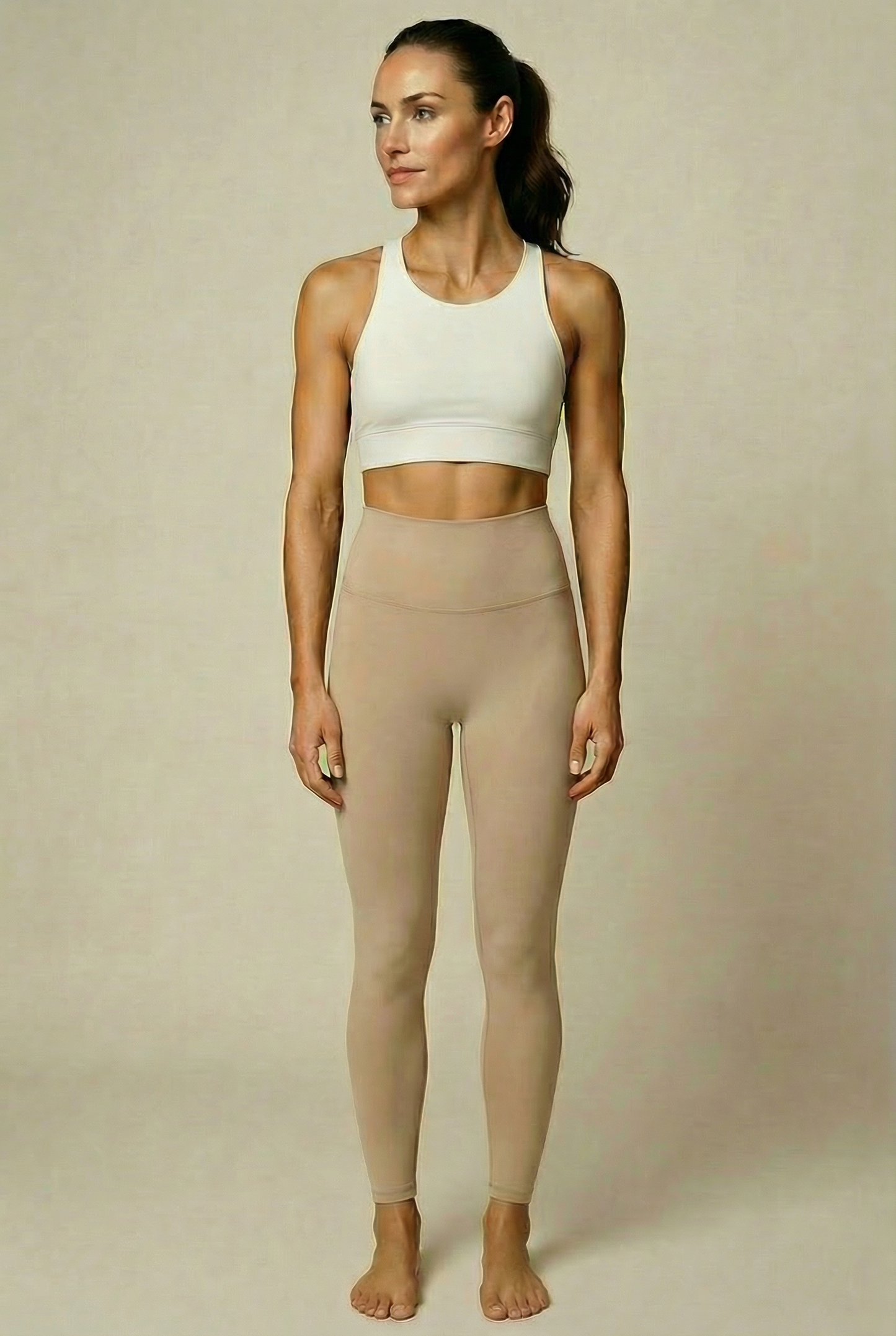 Premium Seamless Yoga Legging – Bej Tayt