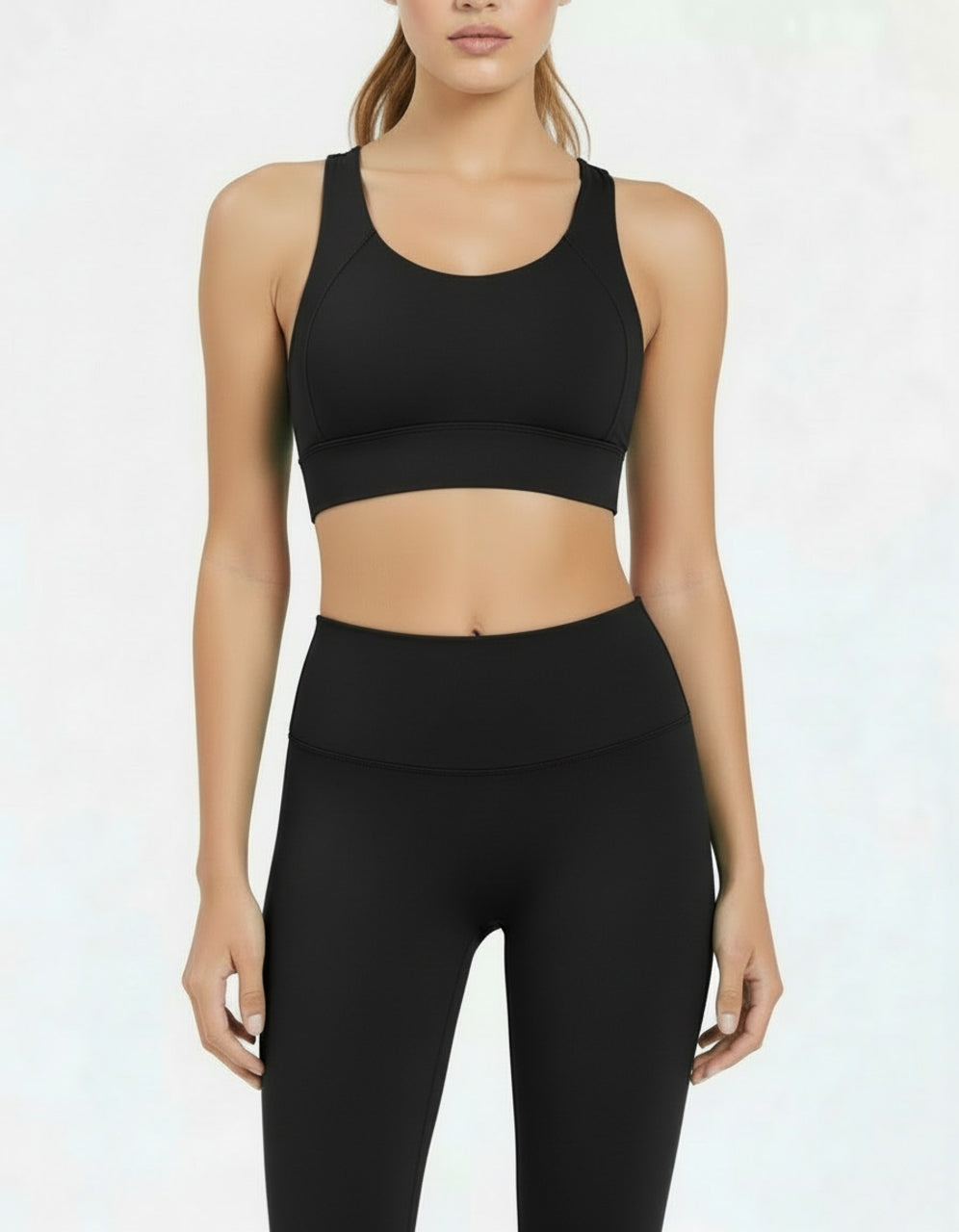 Noon Fit Noonfit Flow Yüksek Bel Pilates & Yoga Taytı + Destekleyici Spor Sütyeni Kadın Spor Takım