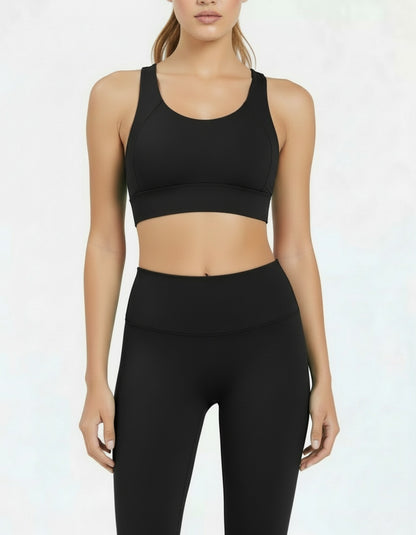 Noon Fit Noonfit Flow Yüksek Bel Pilates & Yoga Taytı + Destekleyici Spor Sütyeni Kadın Spor Takım