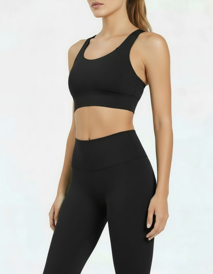 Noon Fit Noonfit Flow Yüksek Bel Pilates & Yoga Taytı + Destekleyici Spor Sütyeni Kadın Spor Takım