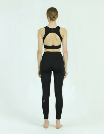Noon Fit Noonfit Flow Yüksek Bel Pilates & Yoga Taytı + Destekleyici Spor Sütyeni Kadın Spor Takım